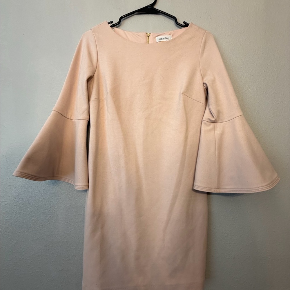 Calvin Klein Women's Blush Long Sleeve Dress